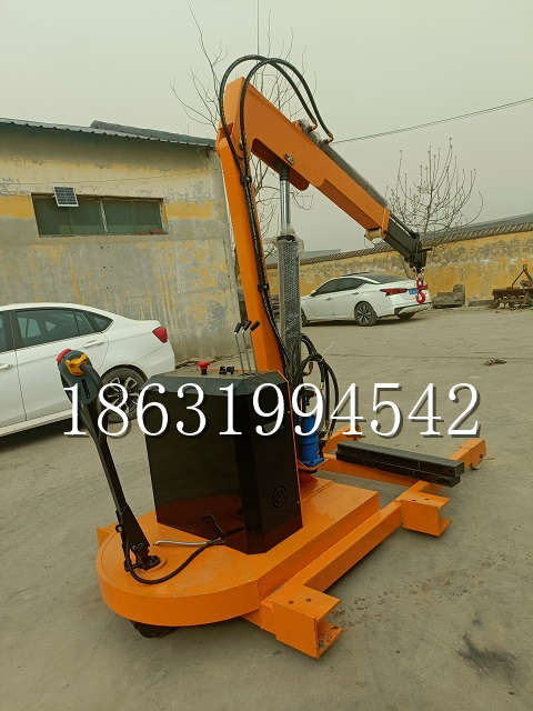 莒光乡自卸车厢随车吊 自制轮式四不像起重机 四驱平板吊 5吨 贵盛